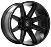 22x12 AXE Offroad Artemis Satin Black  (* May Require Trimming)  8x6.5/165 -44mm