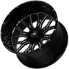 22x12 AXE Offroad AX6.0 Gloss Black Milled (Compression Forged) (* May Require Trimming)  5x5/127 5x5.5/139.7 -44mm