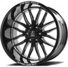 20x9.5 AXE Offroad Hades Gloss Black Milled  5x5/127 5x5.5/139.7 15mm