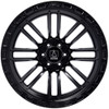 22x12 AXE Offroad Icarus Satin Black (* May Require Trimming)  5x150 -44mm
