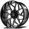 26x12 AXE Offroad Nemesis Gloss Black Double Milled (* May Require Trimming)  8x170 -44mm