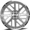 (Clearance - No Returns) 22x12 AXE Offroad AX2.1 Silver Brushed Milled w/ Mirror Lip (Compression Forged) (* May Require Trimming) 6x135 -44mm
