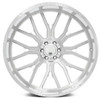 26x14 AXE Offroad AX6.1-R Silver Brushed Milled w/ Mirror Lip (Compression Forged) (* May Require Trimming)  5x5/127 5x5.5/139.7 -76mm