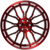 (Clearance - No Returns) 22x12 AXE Offroad AX6.2 Candy Red Milled (Compression Forged) (* May Require Trimming)  8x170 -44mm