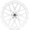 24x12 AXE Offroad AX6.3 Gloss White Milled (Compression Forged) (* May Require Trimming)  6x135 6x5.5/139.7 -44mm