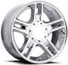 22x9.5 Ford Harley Replica Wheels Chrome FR51 5x135 5x5.5/139.7 14mm