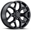 24x10 Chevrolet Truck Snowflake Replica Wheel Gloss Black FR59 6x5.5/139.7 24mm