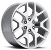 22x9 GMC Sierra Replica Wheel Silver Machined Face FR44 6x5.5/139.7 31mm