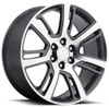 22x9 Cadillac Escalade 2015 Replica Wheel Grey Machined Face FR48 6x5.5/139.7 31mm