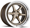18x9.5 Aodhan DS09 Bronze w/ Machined Lip (Flow Form) 5x4.5/114.3 15mm