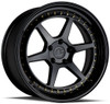 19x9.5 Aodhan DS09 Gloss Black w/ Gold Rivets (Flow Form) 5x4.5/114.3 22mm