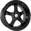 19x11 Aodhan AH03 Gloss Black w/ Gold Rivet 5x4.5/114.3 22mm