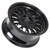 18x9.5 ARC AR1 Gloss Black w/ Gold Rivets 5x112 35mm (CUSTOM)