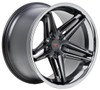 20x10 Ferrada CM1 Matte Black w/ Chrome Lip 5x114.3 40mm (CUSTOM)