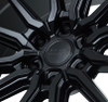 24x10 Vossen HF6-1 Satin Black (Hybrid Forged) (Deep Concave) 6x135 25mm