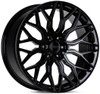 22x9.5 Vossen HF6-3 Gloss Black (Hybrid Forged)  (Deep Concave) 6x135 20mm