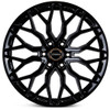 22x9.5 Vossen HF6-3 Gloss Black (Hybrid Forged)  (Deep Concave) 6x135 20mm