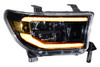 Morimoto XB LED Headlights: Toyota Tundra (07-13) (Pair / ASM / Amber DRL) LF533-A-ASM