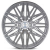 20x10 Vossen HF6-5 Silver Polished (Hybrid Forged) (Super Deep Concave)  6x135 -18mm