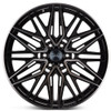 22x9.5 Vossen HF6-5 Gloss Black Tinted (Hybrid Forged) (Deep Concave)  6x135 20mm