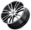 20x8.5 Kraze KR183 Spectra Gloss Black Machined Face 5x110 5x5/127 38mm