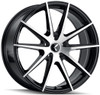 20x8.5 Kraze KR193 Turismo Gloss Black Machined Face 5x112 38mm