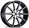 17x8 Kraze KR194 Cosmos Gloss Black Machined Face 5x4.5/114.3 38mm