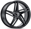 20x8.5 Kraze KR195 Milano Satin Black 5x4.5/114.3 38mm