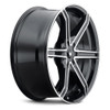 18x8 Mazzi Stilts 371 Gloss Black w/ Machined Face 6x135 6x5.5/139.7 20mm