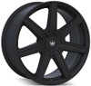 22x8.5 Mazzi Laguna 376 Matte Black  5x110 5x115 38mm