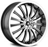 20x8.5 Mazzi Hype 351 Gloss Black w/ Machined Face & Lip 5x4.25/108 5x4.5/114.3 40mm