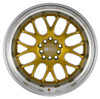 18x8.5 F1R F21 v2 Machine Gold w/ Polish Lip 5x4.5/114.3 5x120 35mm
