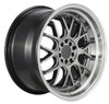 17x8.5 F1R F21 v2 Hyper Black w/ Polish Lip 5x100 5x4.5/114.3 35mm