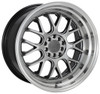 18x8.5 F1R F21 v2 Hyper Black w/ Polish Lip 5x4.25/108 5x4.5/114.3 42mm
