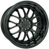 (Clearance - No Returns) 19x9.5 F1R F21 Satin Black w/ Gloss Black Lip 5x112 5x4.5/114.3 35mm