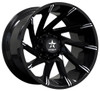 22x12 RBP 77R Spike Gloss Black w/ Machined Accent (* May Require Trimming) (Custom 2-3 weeks)-1699976611