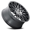 18x8 Touren TR78 Brushed Black w/ Dark Tint 5x120 40mm