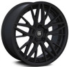 18x8 Touren TR93 Satin Black w/ Black Rivet 5x4.25/108 35mm