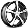 (Clearance - No Returns) 17x7 Touren TR9 Gloss Black Machined Face & Lip 5x105 5x4.25/108 42mm