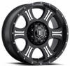 20x9 ICON Shield Satin Black Machined (8 Lug) 8x6.5/165 19mm