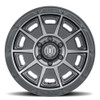 17x8.5 ICON Victory Smoked Satin Black Tint 6x5.5/139.7 0mm