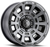 17x8.5 ICON Thrust Smoked Satin Black Tint 5x150 25mm