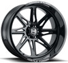 (Black Friday Sale) 24x12 Hostile Forged HF07 Tomahawk Gloss Black (Forged) (6 Lug) (* May Require Trimming) 6x5.5/139.7 -44mm