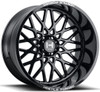 24x14 Hostile Forged HF08 Savage Gloss Black (Forged) (* May Require Trimming) 6x5.5/139.7 -76mm