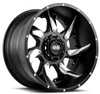 20X10 GRID Off-Road GD1 Matte Black w/ Chrome Insert  6x135 6x5.5/139.7 -25mm-1699994068