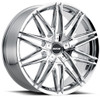 22x9 MKW M124 Chrome 5x115 5x120 18mm