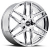 17x7.5 MKW Avenue A613 Chrome 5x100 5x4.5/114.3 40mm