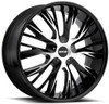 (Clearance - No Returns) 20x8.5 MKW M122 Gloss Black Machined 5x4.5/114.3 5x120 40mm