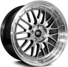 19x8.5 MST LeMan Hyper Black w/ Machined Lip 5x4.5/114.3 35mm