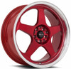 18x9 Vors SP1 Red Machined Lip 35mm (CUSTOM 2-3 weeks)-1700010756